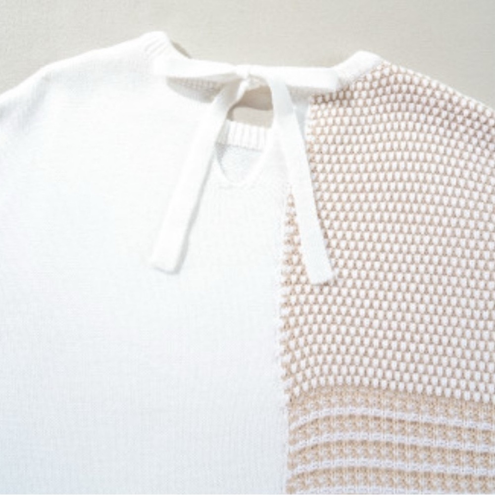 Colorblock Crew Neck Sweater - Picture 7 of 8